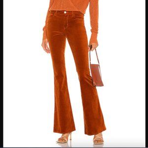 L'Agence Bell High Rise Flare Pants in Rust Brown size 29